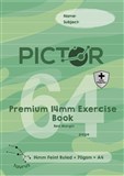 PICTOR PREMIUM PRO A4 64 PAGE PP EXERCISE BOOK RULED 14MM 70GSM TAURUS