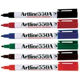 ARTLINE 550A WHITEBOARD MARKER BULLET 12MM ASSORTED PACK 12