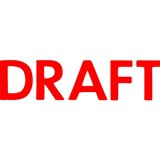 XSTAMPER CXBN 1068 PREINKED MESSAGE STAMP DRAFT 42 X 13MM RED