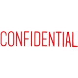 XSTAMPER CXBN 1130 PREINKED MESSAGE STAMP CONFIDENTIAL 42 X 13MM RED