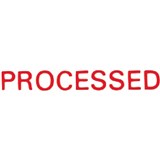 XSTAMPER CXBN 1314 PREINKED MESSAGE STAMP PROCESSED 42 X 13MM RED