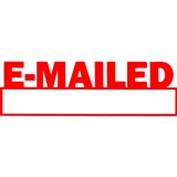 XSTAMPER CXBN 1650 PREINKED MESSAGE STAMP EMAILEDDATE 42 X 13MM RED