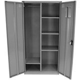 STEELCO PERSONAL WARDROBE 1830 X 914 X 463MM SILVER GREY