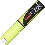 UNIBALL CHALK MARKER CHISEL TIP 8MM FLUORO YELLOW