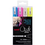 UNIBALL CHALK MARKER BULLET TIP 25MM ASSORTED PACK 4