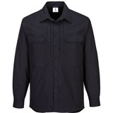 PORTWEST UTILITY STRETCH SHIRT LONG SLEEVE BLACK 2XL