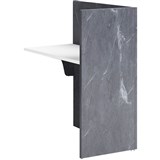 SORRENTO RECEPTION COUNTER DESK RETURN ONLY 900 X 600 X 1150MM MARBEL CHARCOAL