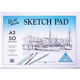 QUILL SKETCH PAD 110GSM 100 PAGE A3 WHITE