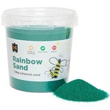 EDUCATIONAL COLOURS RAINBOW SAND 13KG JAR GREEN