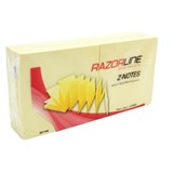 RAZORLINE ADHESIVE ZNOTES 76 X 76MM YELLOW 100 SHEETS PACK 6