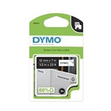 DYMO D1 LABELLING TAPE 12MM X 7M BLACK ON WHITE PACK 2