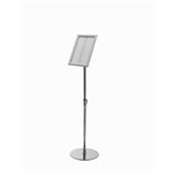 DEFLECTO SIGN HOLDER SNAP FLOOR STANDING A4 SILVER