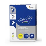 MONDI COLOR COPY A4 COPY PAPER GLOSSY COATED 135GSM WHITE PACK 250 SHEETS