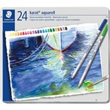 STAEDTLER 125 KARAT AQUARELL WATERCOLOUR PENCILS ASSORTED PACK 24