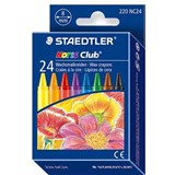 STAEDTLER 220 NORIS CLUB WAX CRAYONS ASSORTED BOX 24
