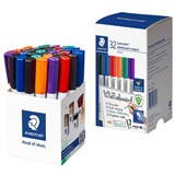 STAEDTLER 341 LUMOCOLOR COMPACT WHITEBOARD MARKER BULLET ASSORTED TUB 32