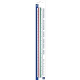 STAEDTLER 56198DIN MARS TRIANGULAR SCALE RULER 300MM WHITE