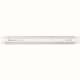 STAEDTLER AS12121 ACADEMY OVAL SCALE RULER 300MM CLEAR