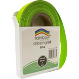 RAINBOW STRIPPING ROLL RIBBED 25MM X 30M LIME