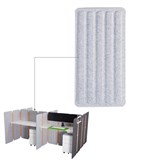 SEACHANGE SCREEN STRAIGHT 400 X 1160MM CHARCOAL  LIGHT GREY