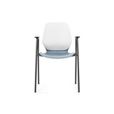 SYLEX KALEIDO CHAIR 4 LEG WITH ARMS GREY SEAT