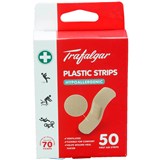 TRAFALGAR PLASTIC STRIPS HYPOALLEREGENIC PACK 50