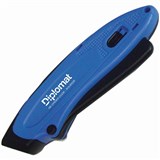 DIPLOMAT RETRACTASQUEEZE SAFETY KNIFE 19MM BLUE