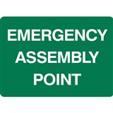 BRADY EMERGENCY SIGN ASSEMBLY POINT 250 X 180MM VINYL