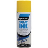 DYMARK STENCIL AND COLOUR CODING SPRAY INK 315G YELLOW