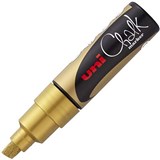UNIBALL CHALK MARKER CHISEL TIP 8MM GOLD