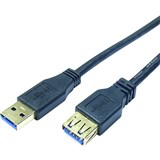 COMSOL SUPERSPEED USB EXTENSION CABLE 30 A MALE TO A FEMALE 3M BLACK