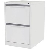 STEELCO FILING CABINET 2 DRAWER 470 X 620 X 710MM WHITE SATIN