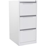 STEELCO FILING CABINET 3 DRAWER 470 X 620 X 1015MM WHITE SATIN
