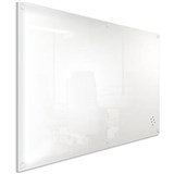 VISIONCHART LUMIERE MAGNETIC GLASSBOARD WITH PEN TRAY 2100 X 1200MM WHITE