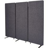 VISIONCHART ZIP ACOUSTIC TRIPLE EXTENSION PANEL 1650 X 1830MM GRAPHITE