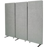 VISIONCHART ZIP ACOUSTIC TRIPLE EXTENSION PANEL 1650 X 1830MM SILVER