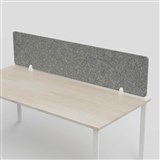 SANA ALTITUDE ABOVE DESK SCREEN 12MM THICK 1200 X 400MM MOONLIGHT
