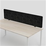 SANA ALTITUDE ABOVE DESK SCREEN 12MM THICK 1500 X 400MM SHADOW