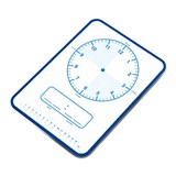 VISIONCHART DOUBLESIDED MAGNETIC WHITEBOARD TABLET A4 DOUBLE SIDED CLOCKTIME ONE SIDE