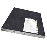 VISIONCHART AUTEX ACOUSTIC FABRIC PEEL N STICK TILES 600 X 600MM CHARCOAL PACK 6
