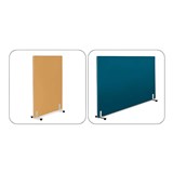 VISIONCHART MOBILE ROOM DIVIDER LIGHTWEIGHT SCREEN 1190 X 1800MM AUTEX COLOURS