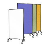 VISIONCHART COMMUNICATE ROOM DIVIDER 1800 X 900MM WHITEBOARD AND AUTEX