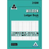 WILDON LEDGER BOOK A4 56 PAGES TEAL