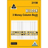 WILDON 3 MONEY COLUMN BOOK A4 56 PAGES YELLOW