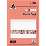 WILDON MINUTE BOOK 56 PAGES A4 ORANGE