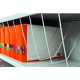 STEELCO TAMBOUR CABINET CLIP UNDER SHELF WIRE RACK 900MM WHITE