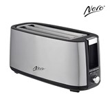 NERO TOASTER 4 SLICE LONG STAINLESS STEEL