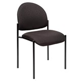 YS DESIGN STACKING VISITORS CHAIR MEDIUM BACK BLACK