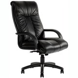 STATESMAN EXECUTIVE CHAIR HIGH BACK ARMS PU BLACK