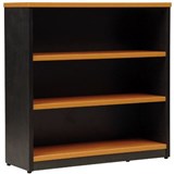 LOGAN BOOKCASE 3 SHELF 900 X 315 X 900MM BEECHIRONSTONE